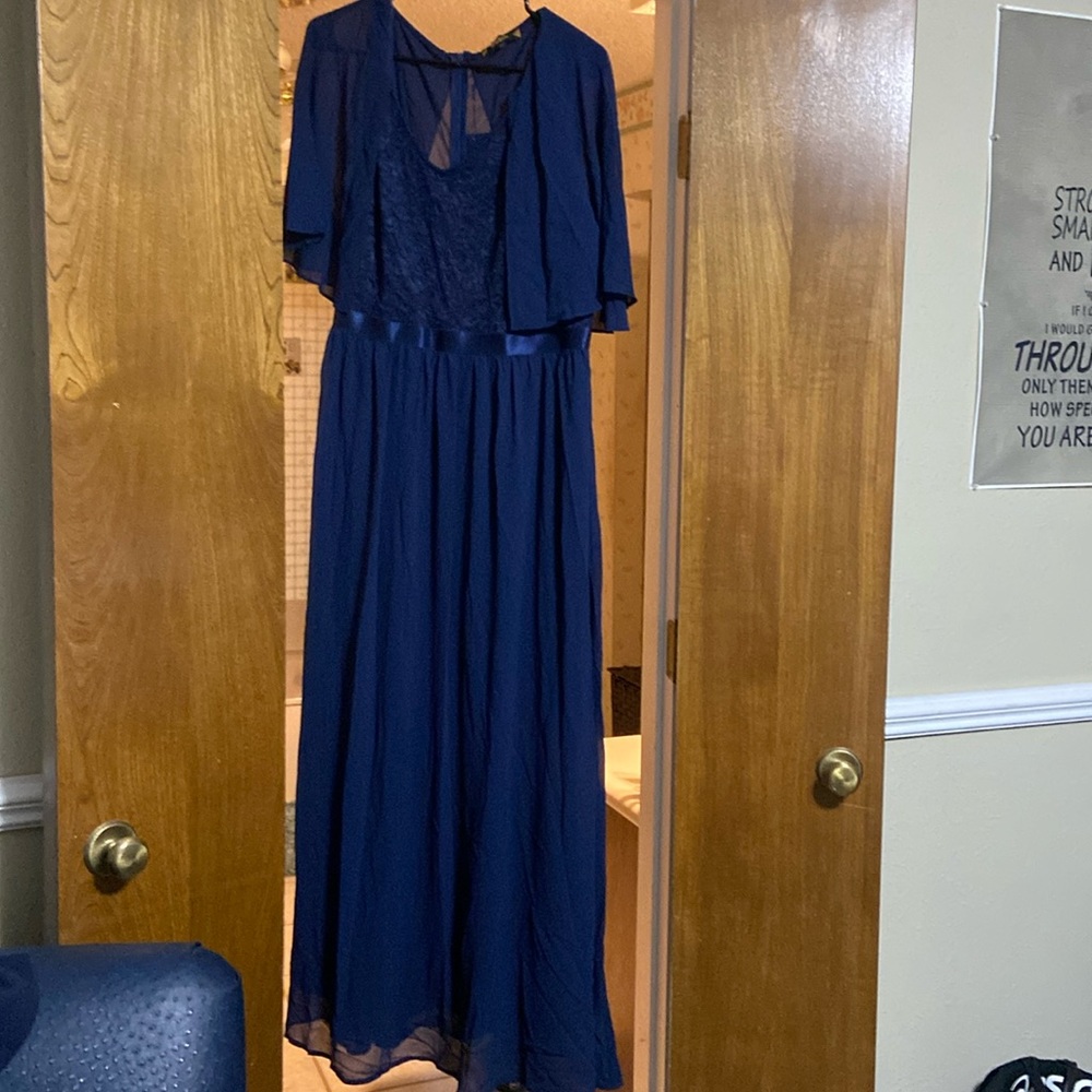 Navy Blue Evening dress Long